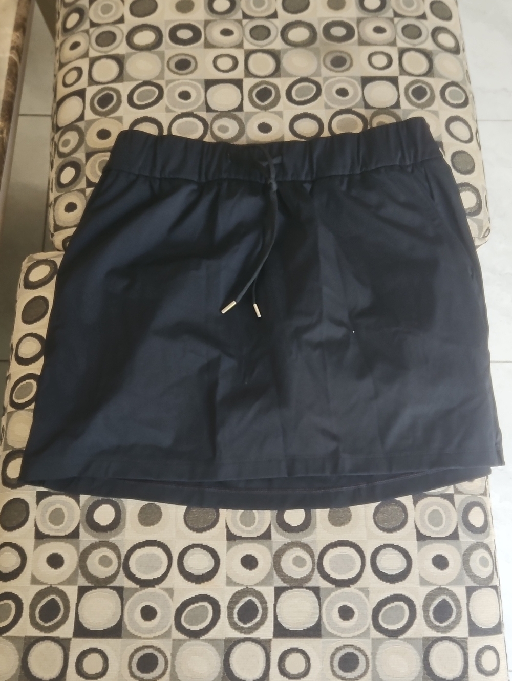 Crz Yoga Black Drawstring Skort